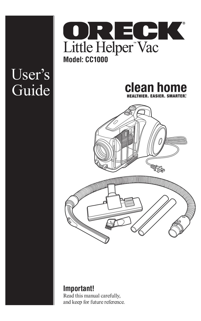 Oreck Little Helper CC1000 User manual
