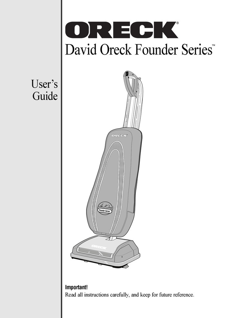 Oreck David Oreck Founder Series User manual