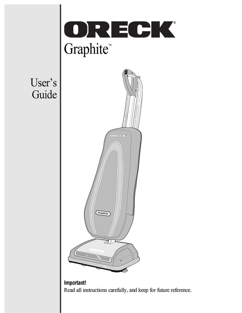 Oreck U4300 Graphite series User manual