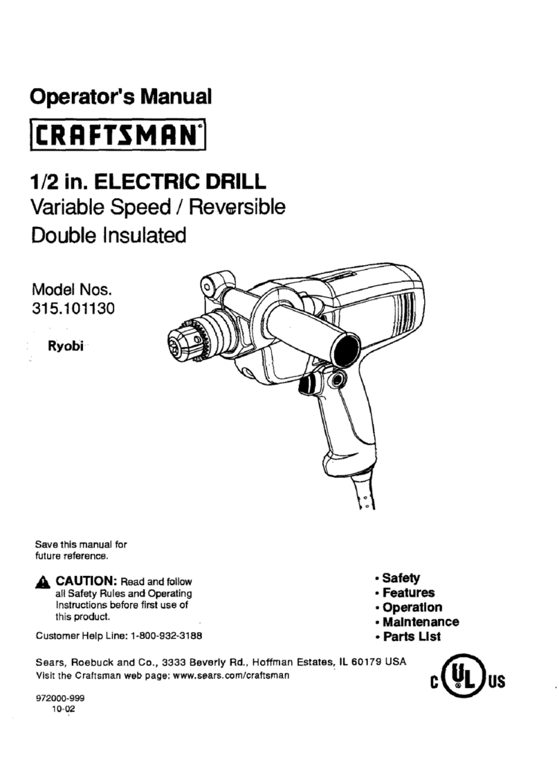 Craftsman 315.101130 Operator's manual