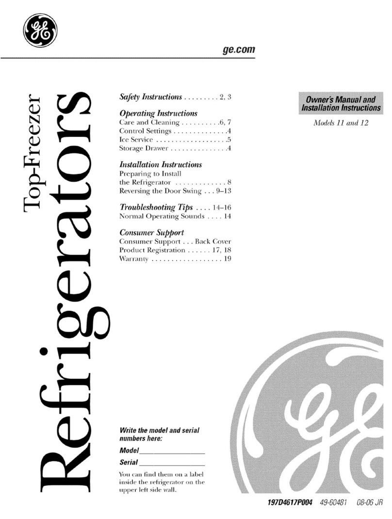 GE GTS12BBPBLCC and Operating instructions