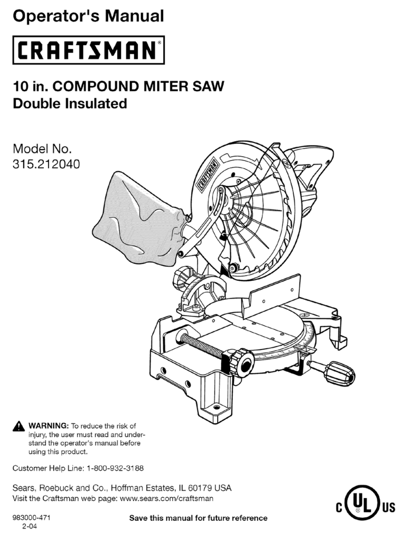 Craftsman 315.212040 Operator's manual