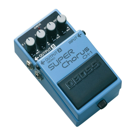 BOSSCO CH-1 Super Chorus User manual