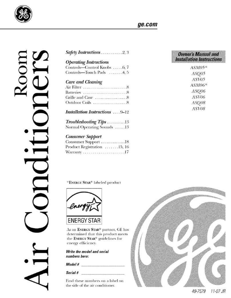 GE ASM06 Operating instructions