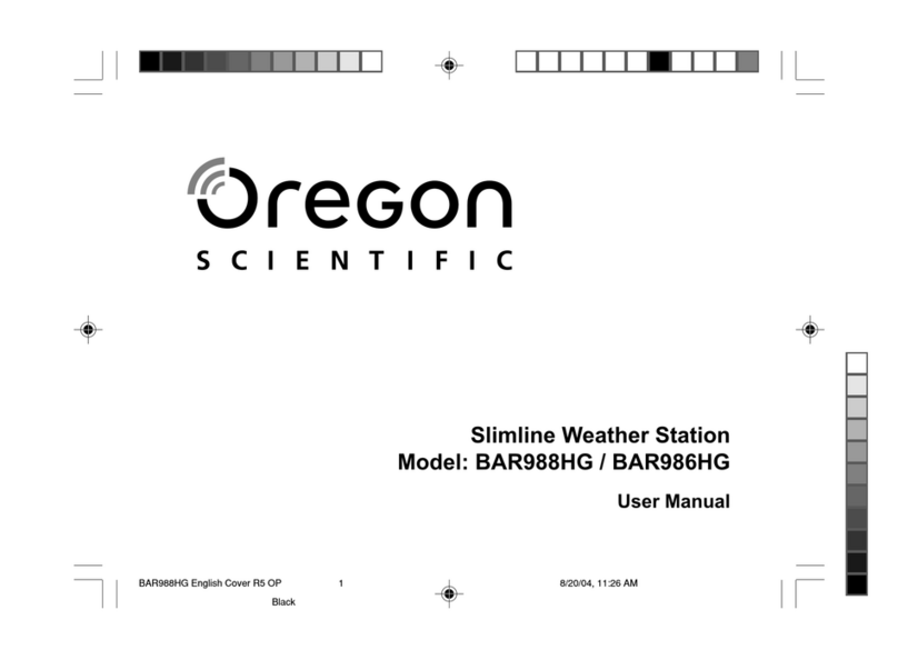 Oregon Scientific BAR988HG user manual