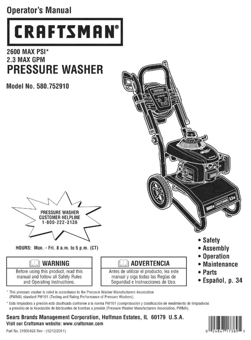 Craftsman 580.752910 Operator's manual