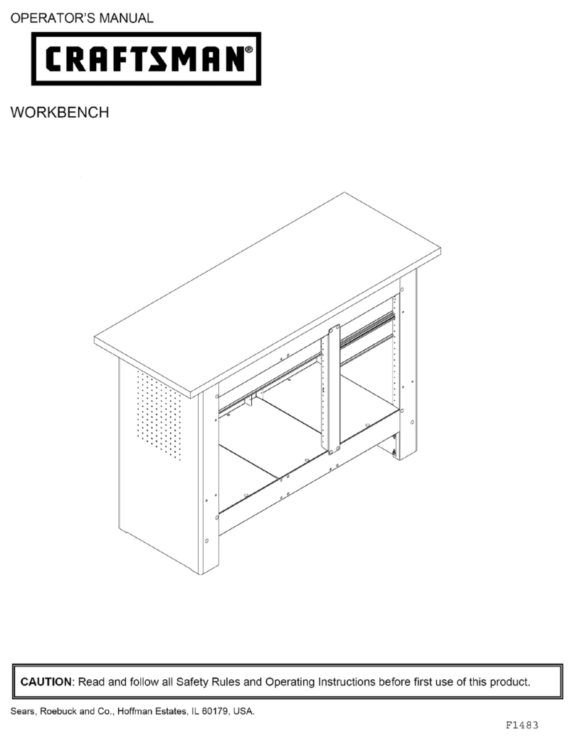 Craftsman Workbench Operator's manual