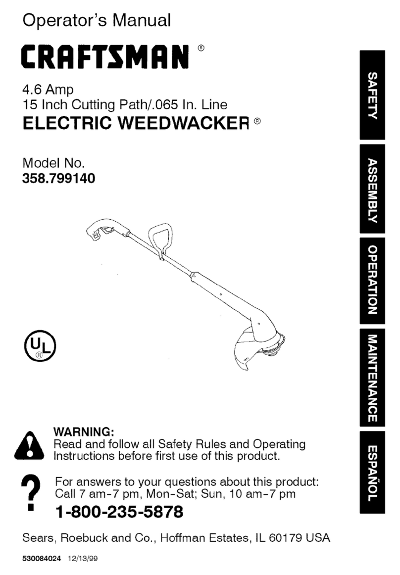 Craftsman WEEDWACKER 358.799140 User manual