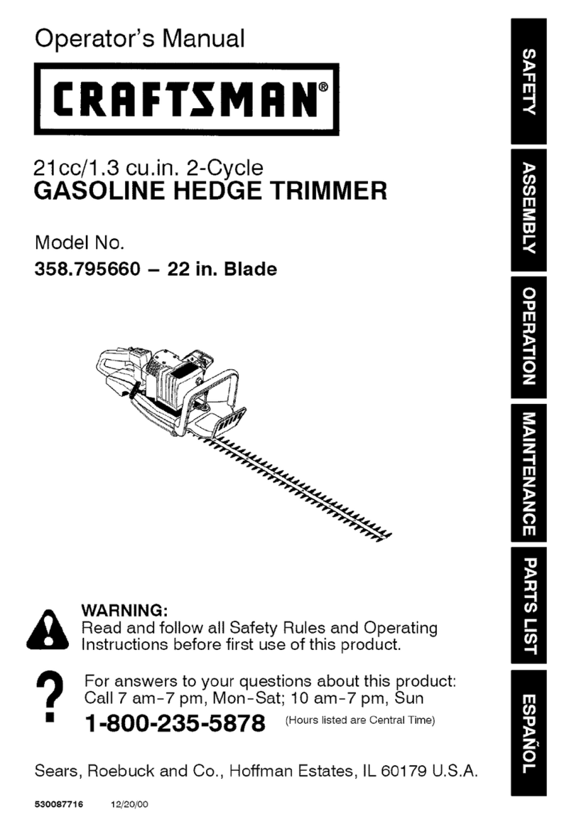 Craftsman 358.795660 Operator's manual