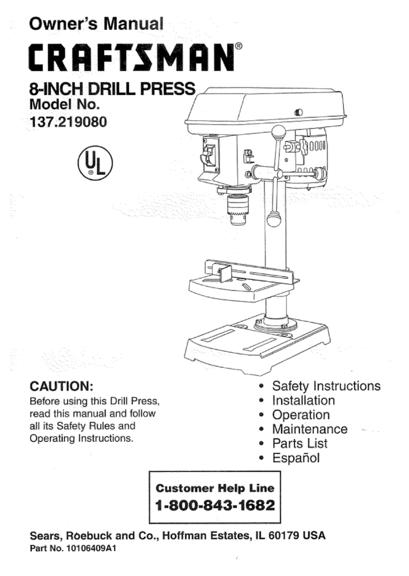 Craftsman 137.219080 owner's manual