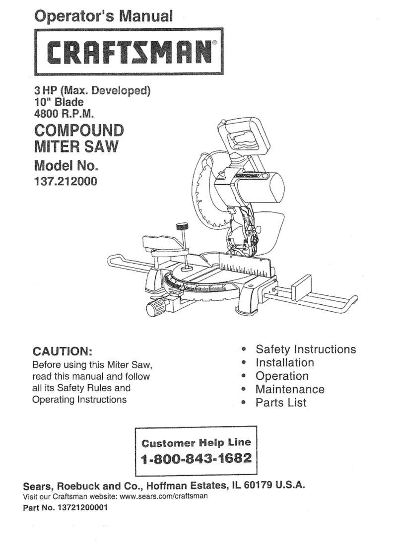 Craftsman 137.212000 Operator's manual