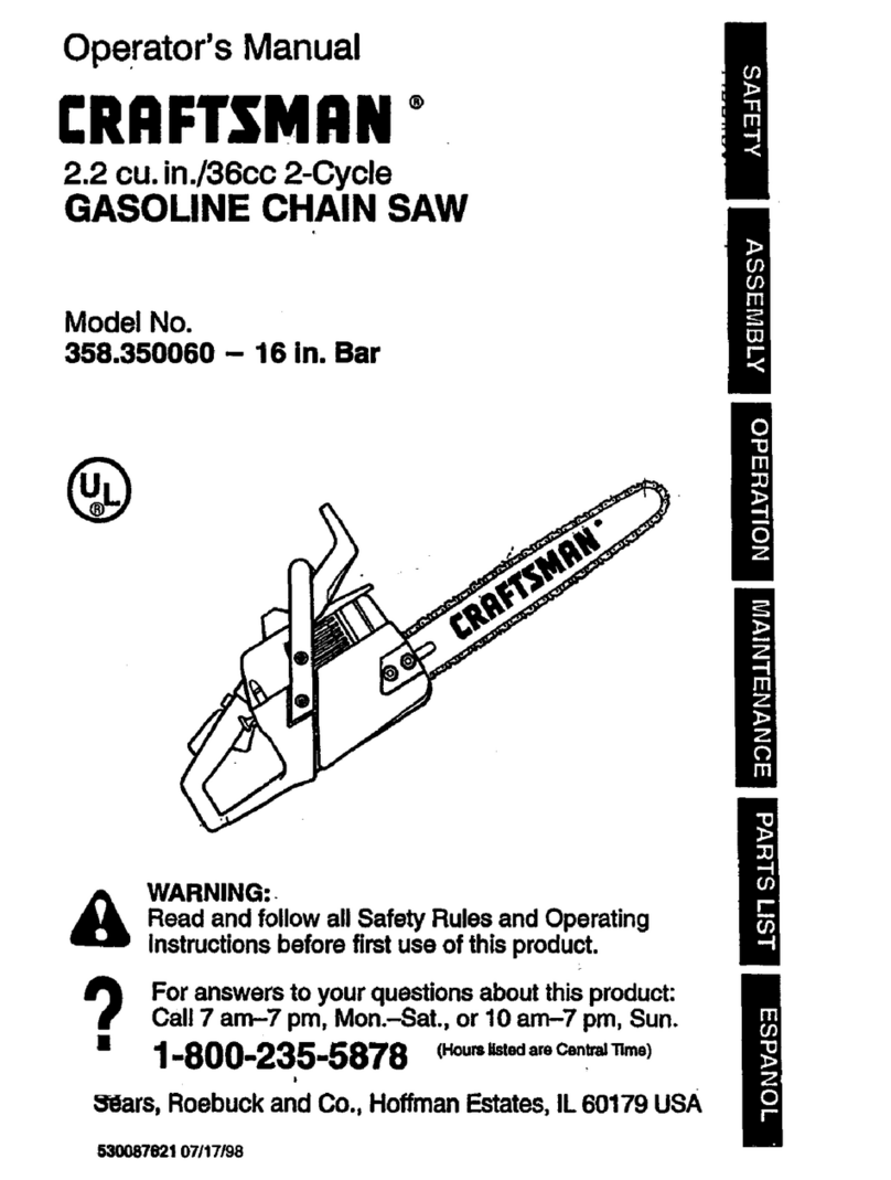 Craftsman 358.350060 User manual