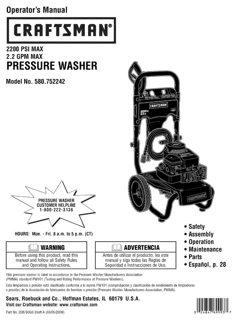 Craftsman 580.752242 Operator's manual