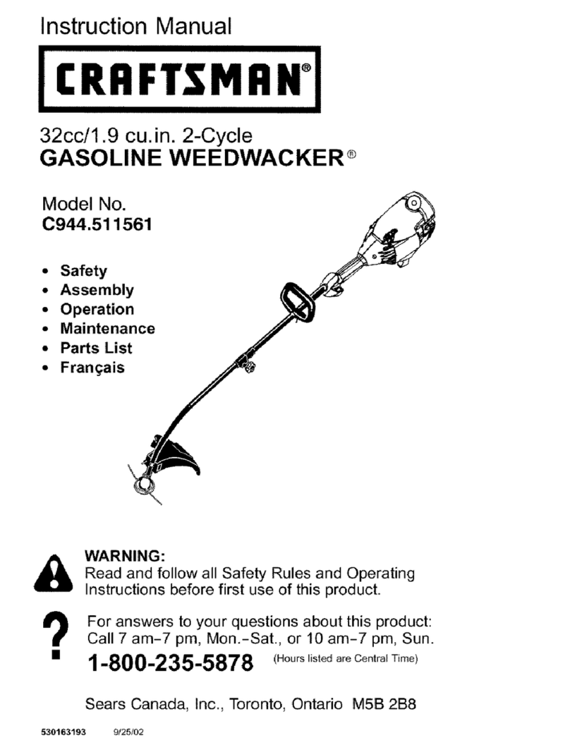 Craftsman WEEDWACKER C944.511561 User manual