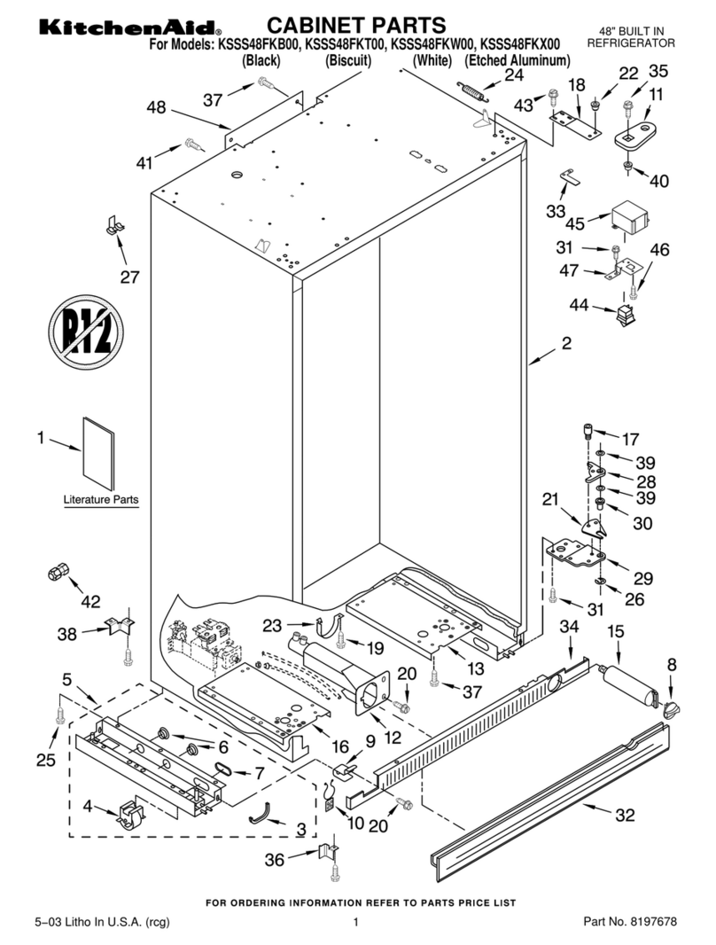 KitchenAid KSSS48FKB00 User manual