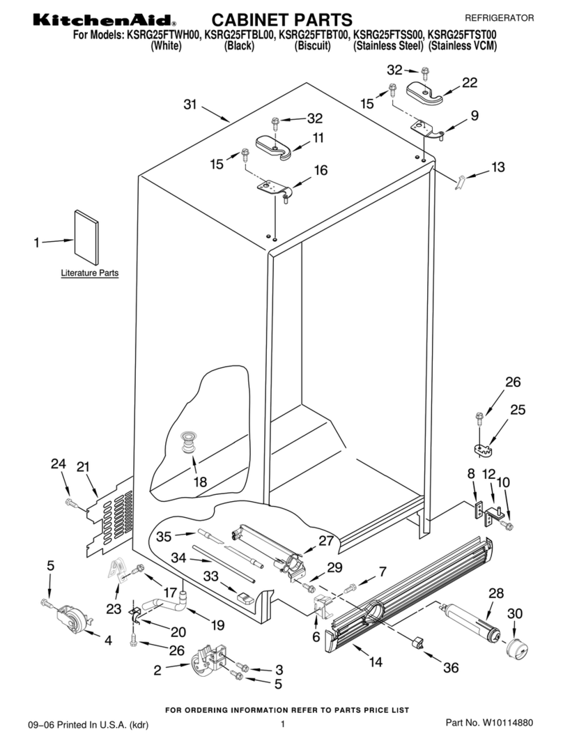 KitchenAid KSRG25FTBL00 User manual
