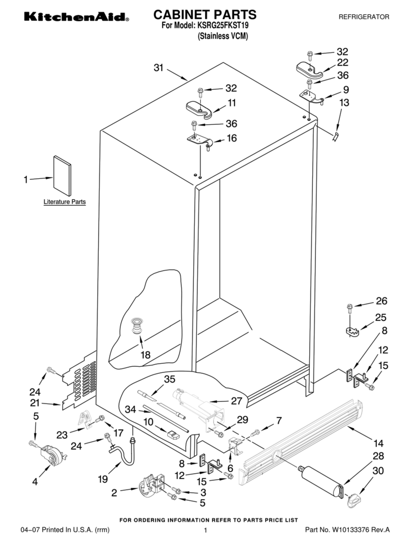 KitchenAid KSRG25FKST19 User manual
