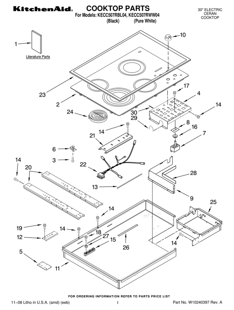KitchenAid KECC507RBL04 parts list