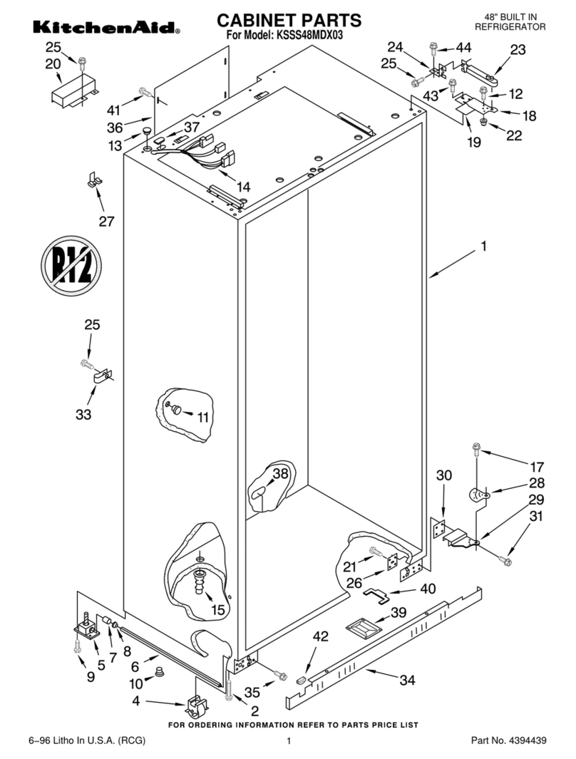 KitchenAid FOR THE WAY IT'S MADE KSSS48MDX03 parts list