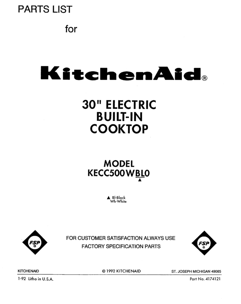 KitchenAid KECC500WBL0 parts list