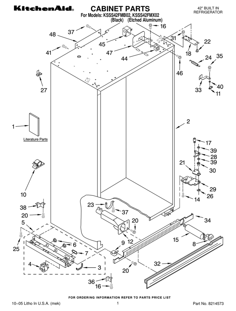 KitchenAid KSSS42FMB02 User manual