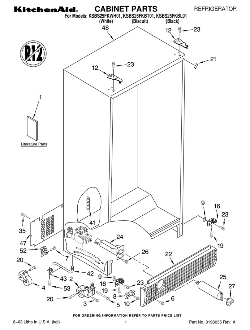 KitchenAid KSBS25FKBL01 User manual