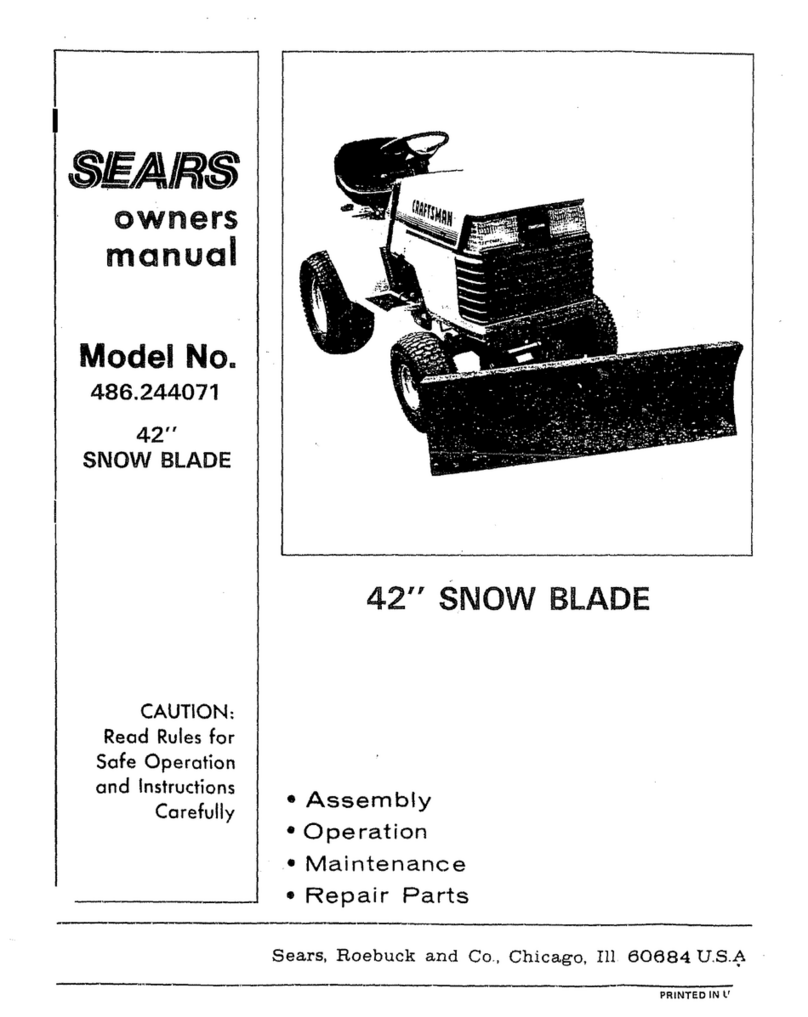 Craftsman 486.244071 User manual
