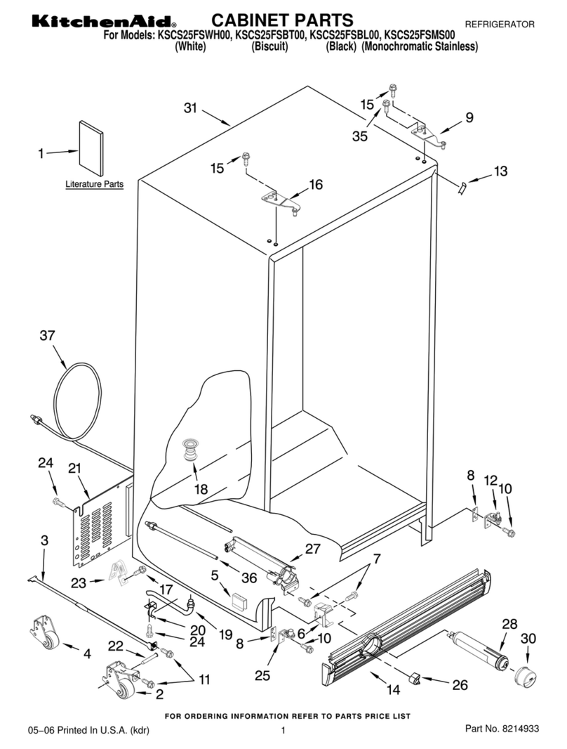KitchenAid KSCS25FSBL00 User manual KitchenAid KSCS25FSBL00 User manual