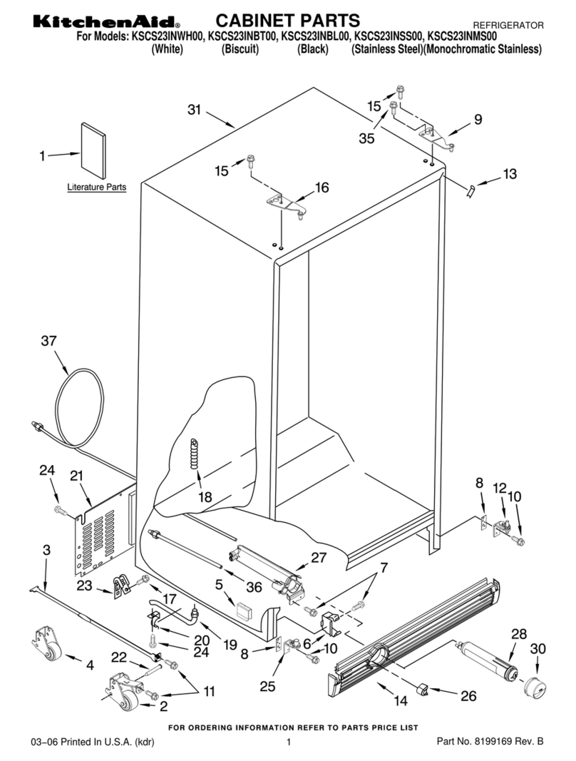 KitchenAid KSCS23INBL00 User manual