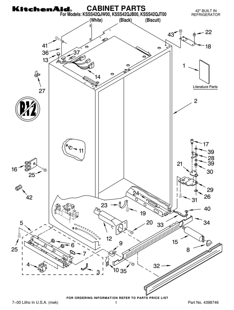 KitchenAid KSSS42QJB00 User manual