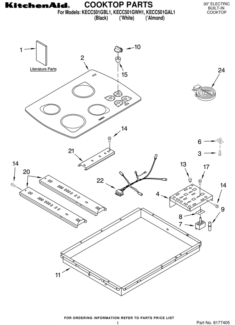 KitchenAid KECC501GAL1 parts list