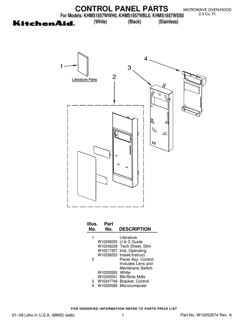 KitchenAid KHMS1857WBL0 User manual
