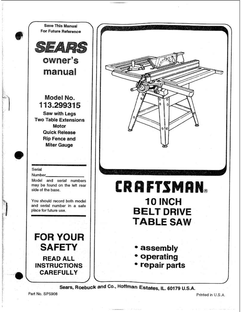 Craftsman 113.299315 User manual