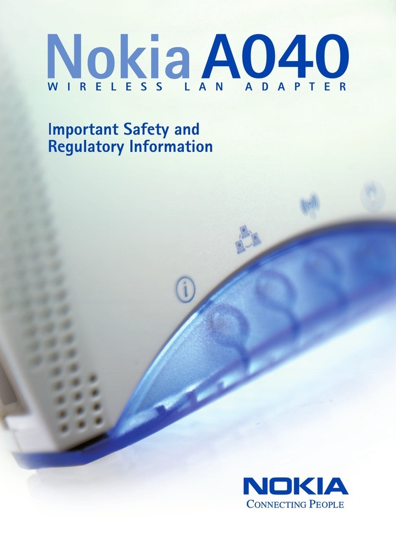 Nokia A040 Safety and regulatory information