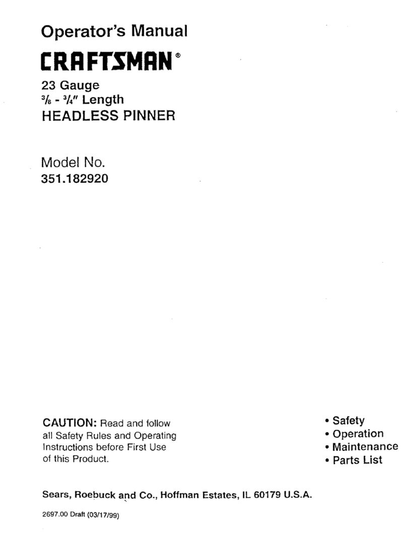 Craftsman 351.182920 Operator's manual