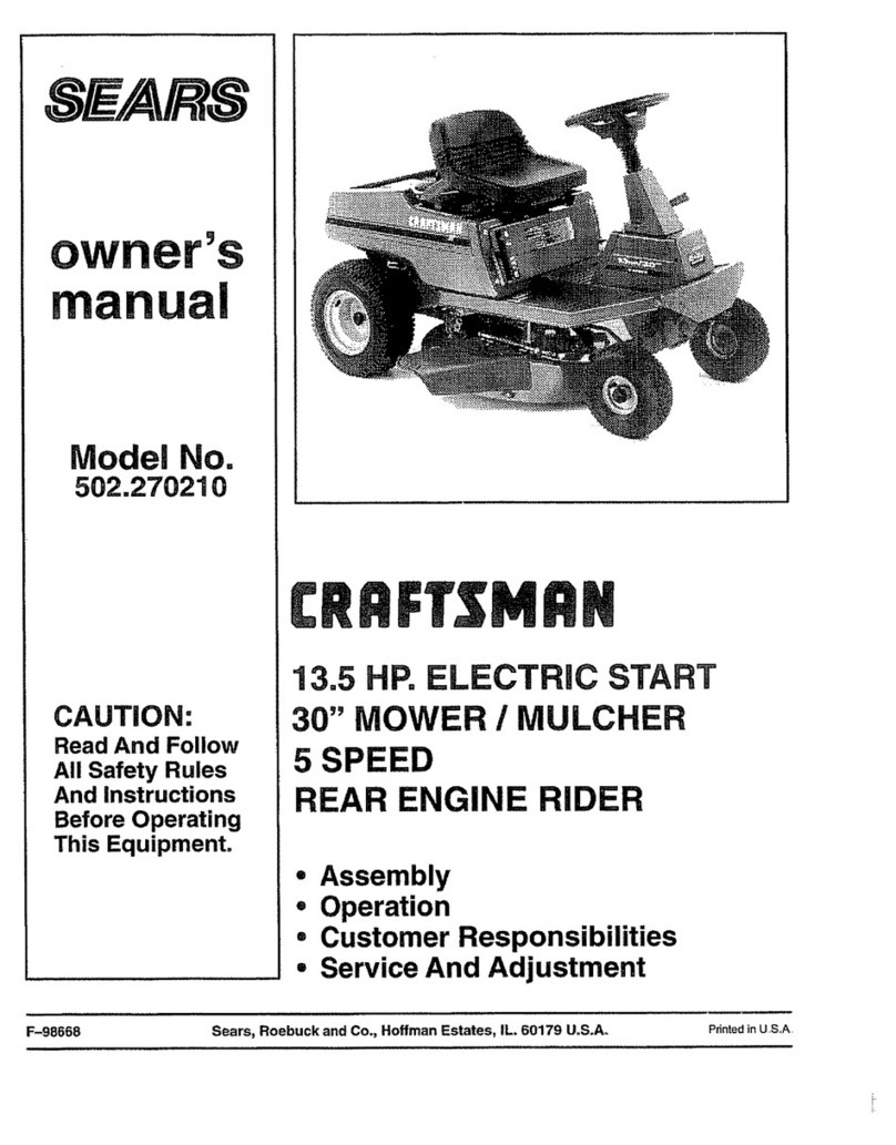 Craftsman 502.270210 User manual