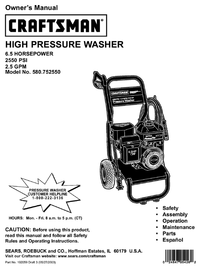 Craftsman 580.752550 User manual