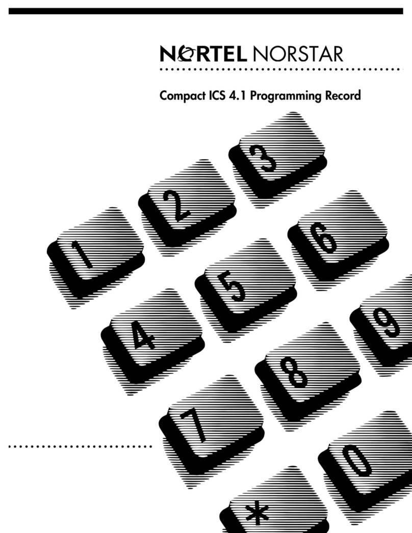 Nortel ICS 4.1 User manual