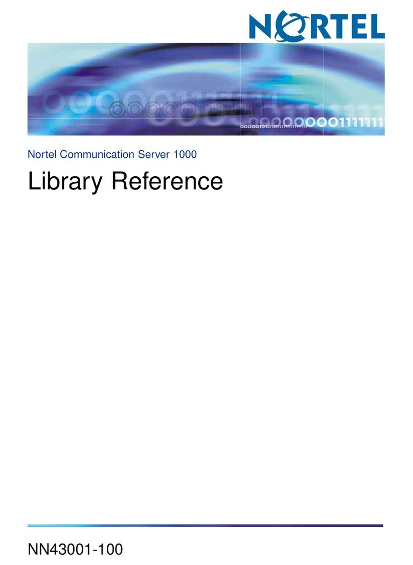 Nortel 1000 Con?guration guide Library reference