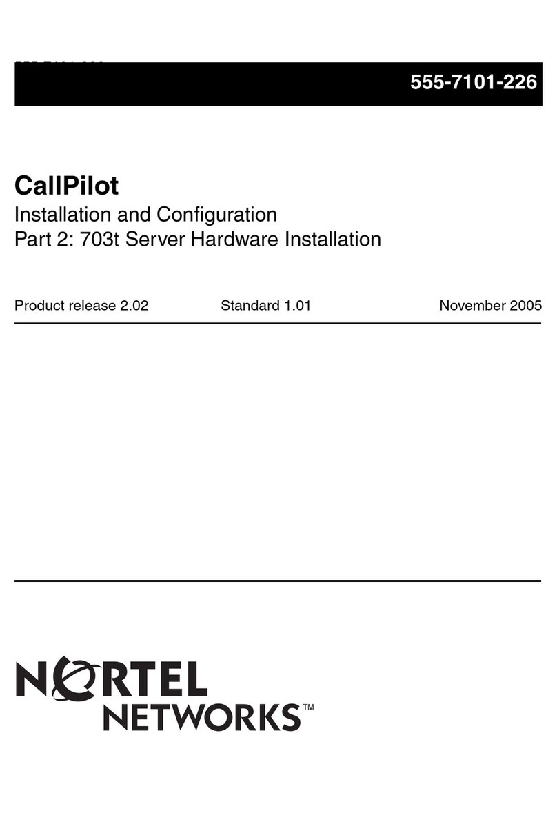 Nortel CallPilot Operating and maintenance instructions