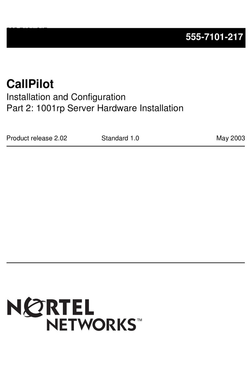 Nortel CallPilot Operating and maintenance instructions
