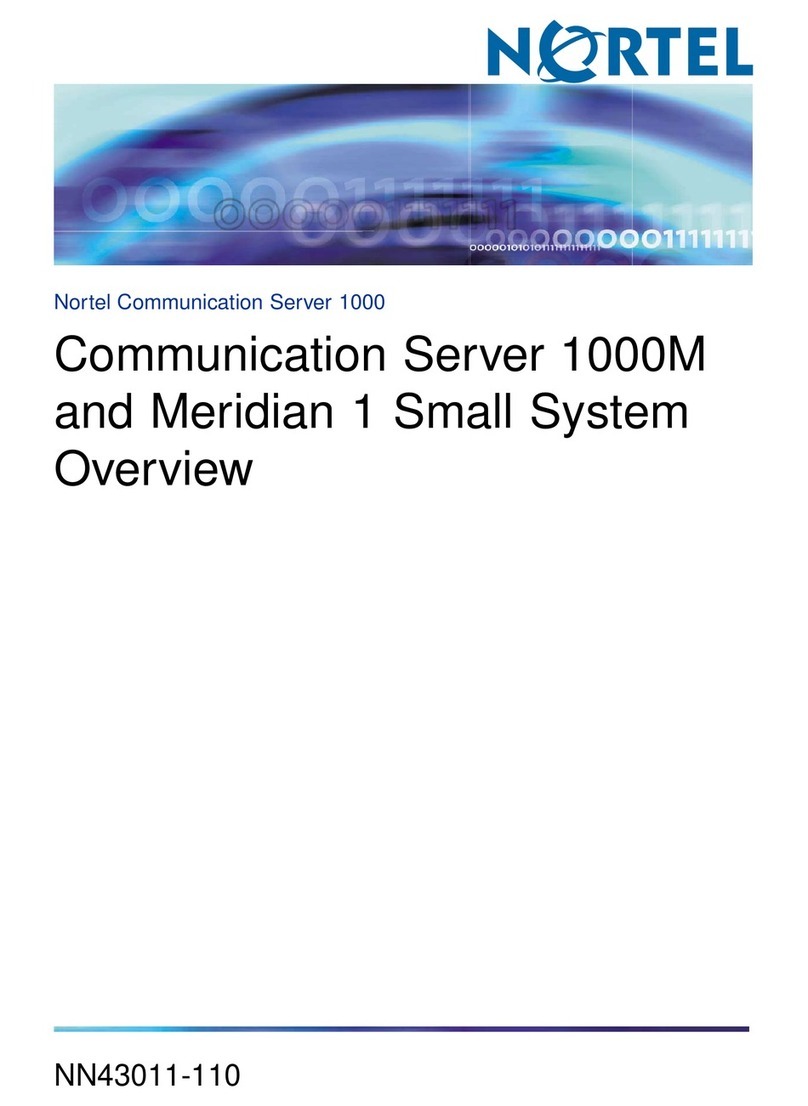Nortel Succession 1000M Installation guide Nortel Succession 1000M Installation guide