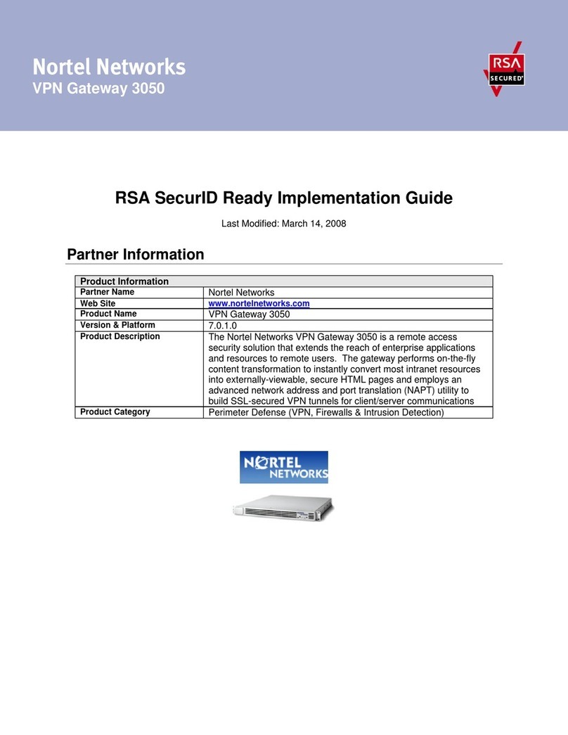 Nortel 3050 Implementation guide