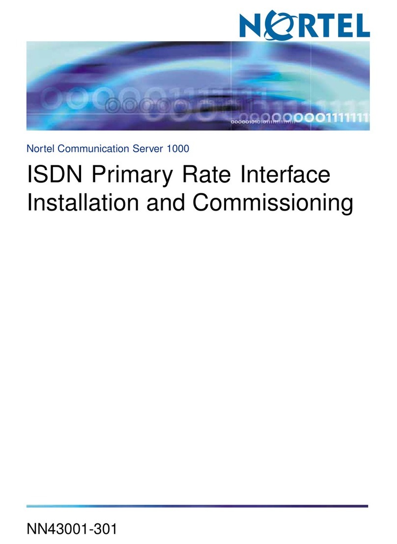 Nortel 1000 Con?guration guide Installation and commissioning