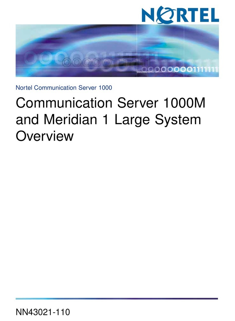 Nortel Succession 1000M Installation guide