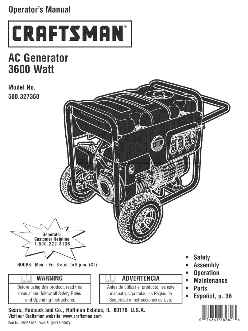 Craftsman 580.327360 User manual