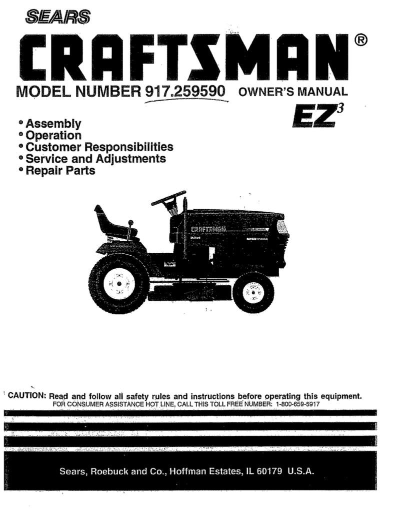 Craftsman EZ3 917.259590 User manual