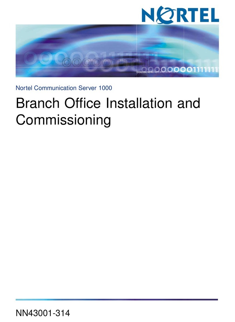 Nortel 1000 Con?guration guide Installation and commissioning