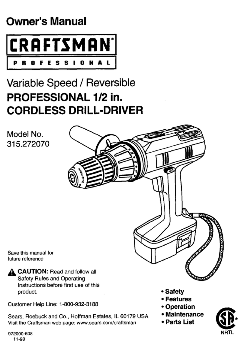 Craftsman 315.272070 User manual