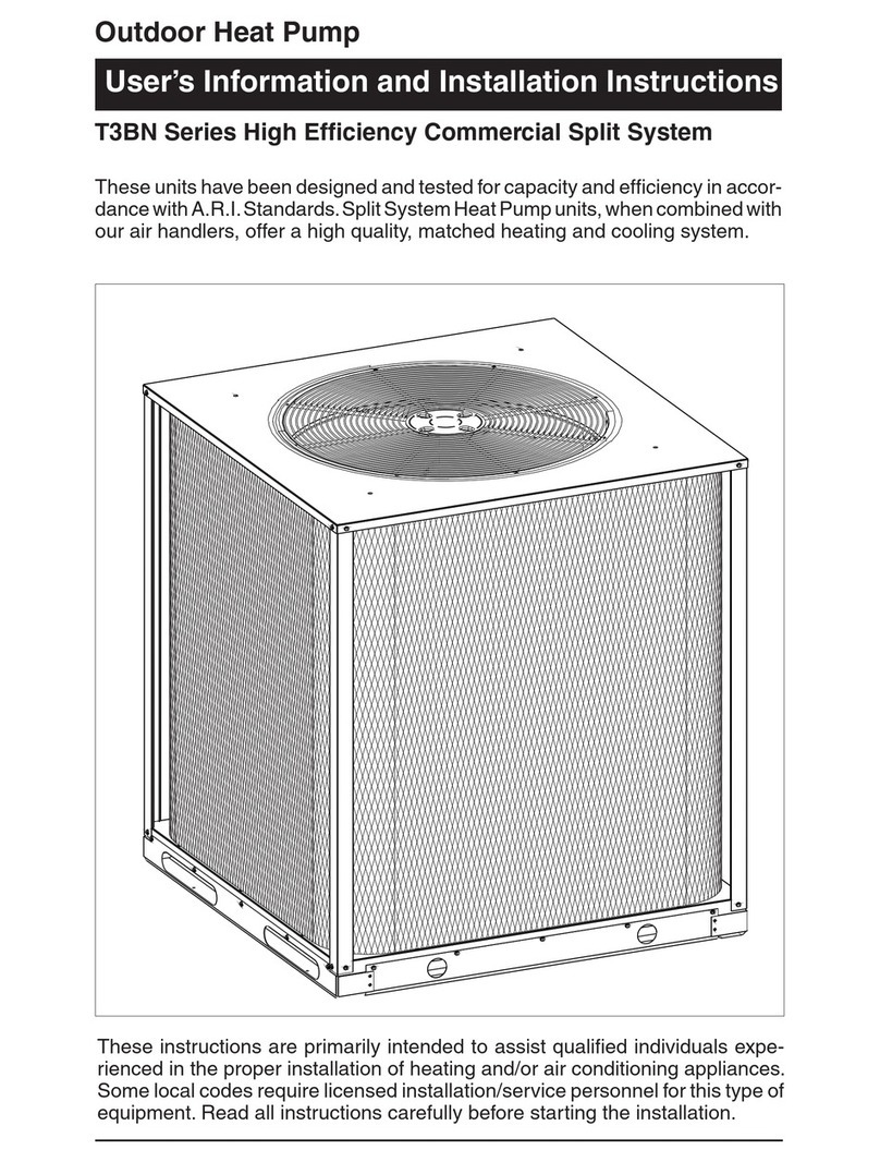 Nordyne T3BN User manual